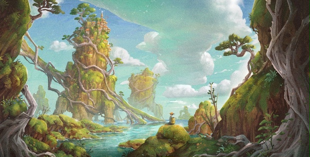 コンセプトアート4点の作業工程 Psdデータセット 高原さと Booth