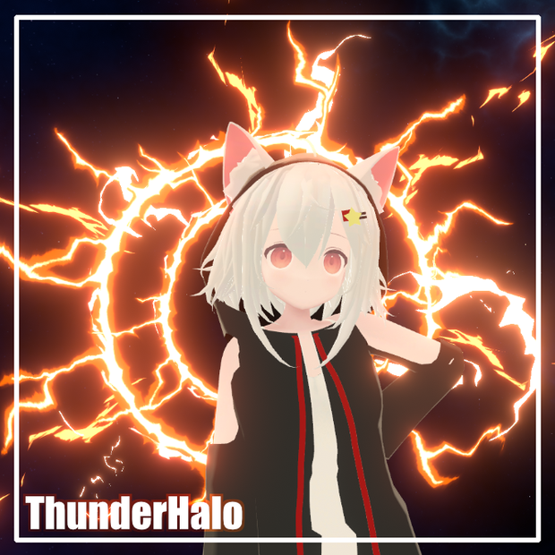 【VRC/Unity】雷輪 -ThunderHalo-（10色セット / MA対応）
