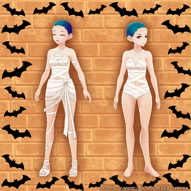 【VRoid】 Halloween Mummy Costume / ハロウィンミイラ