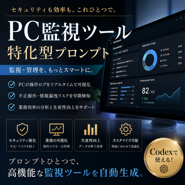 PC監視ツール特化型プロンプト