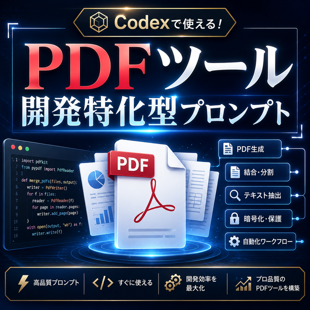 PDFツール開発特化型プロンプト