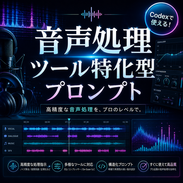 音声処理ツール特化型プロンプト