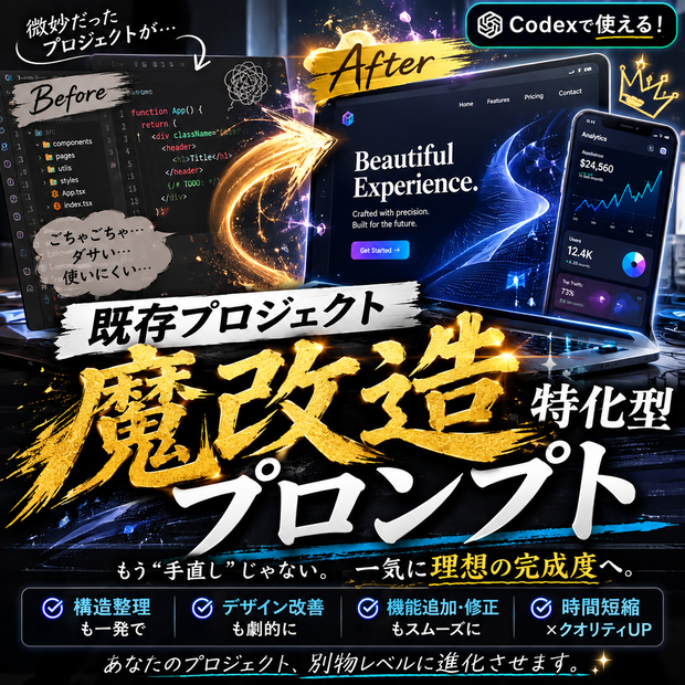 既存プロジェクト魔改造特化型プロンプト