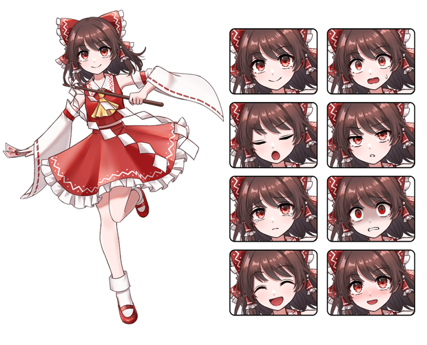 博麗霊夢 立ち絵素材