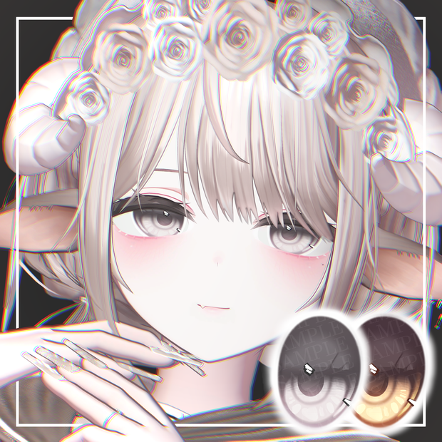 Cream eye texture