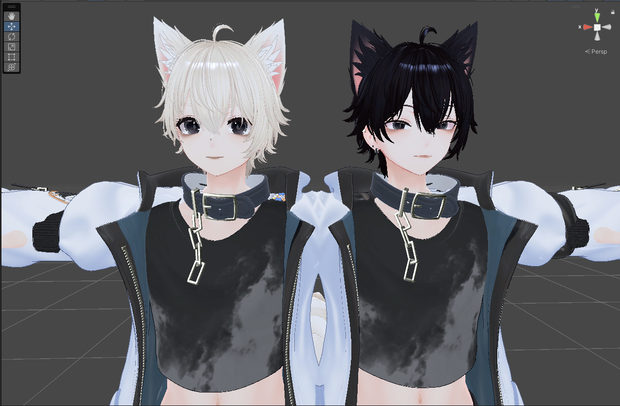 【野良犬】彼方君こまの君対応　服のテクスチャとメイク　5260363 / 6813995