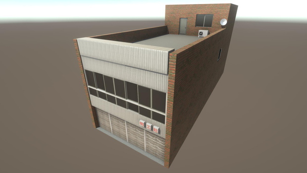 【無料Free】日本のビルセット07ユニティ用3Dモデル
