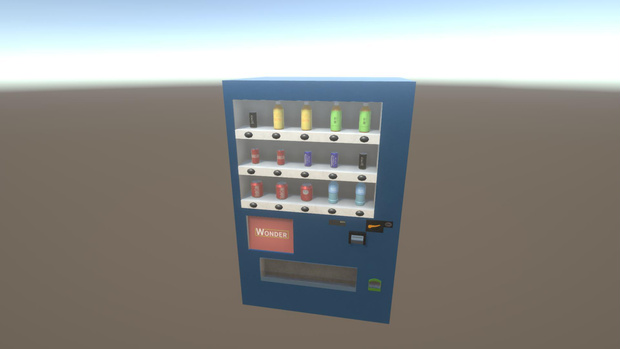 【無料Free】自販機ユニティ用3Dモデル