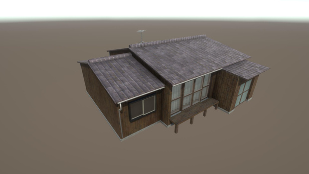 【無料Free】日本のビルセット09：昭和風家 ユニティ用3Dモデル