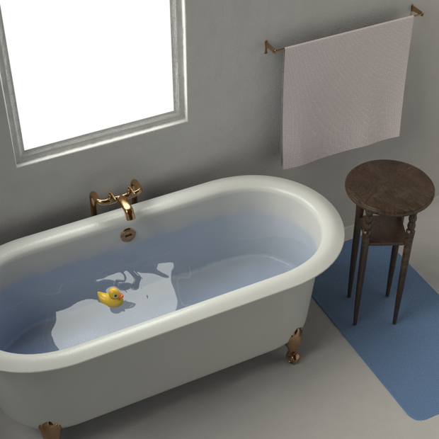 FUR_Bathtub_001　猫足バスタブ（おまけ付き）
