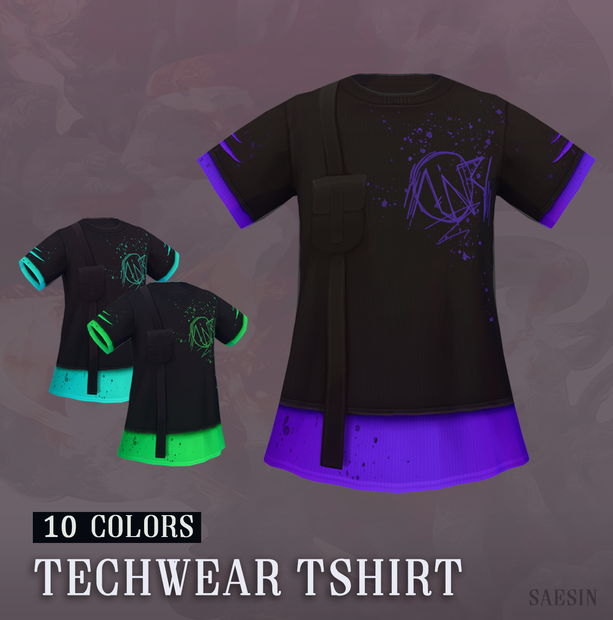 Techwear T-Shirt • 10 Colors