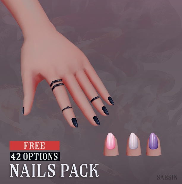 FREE】 Nail Texture Pack - saesin - BOOTH