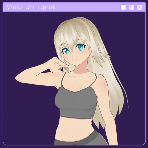 Vroid Free 3D Model - 🟡Blonde Girl - Kitzoomer - BOOTH