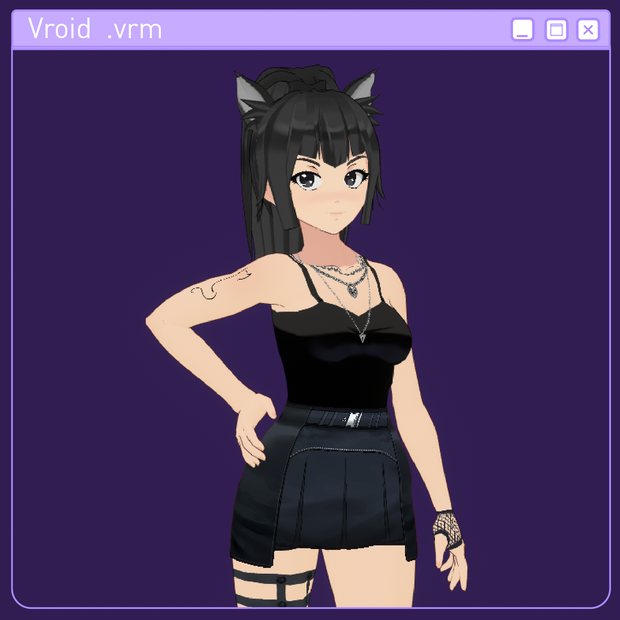 Vroid Free 3D Model - Nekochan😻