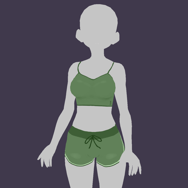 Vroid Outfit - Basic Gym 🟢