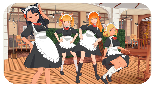 3D Models [vrm,pmx] Maid Nagatoro Pack