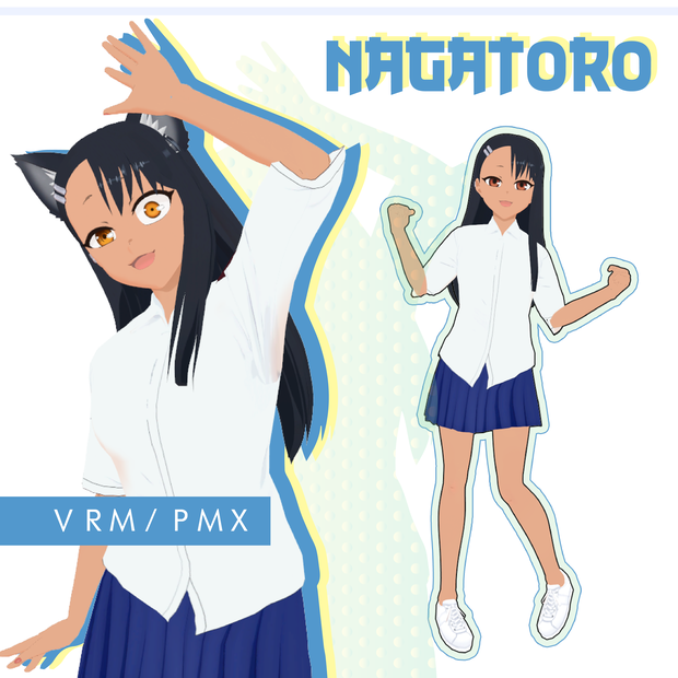 3D model vrm and pmx 