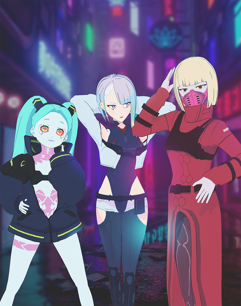 Kiwi Lucy Rebecca 3d Models - Cyberpunk