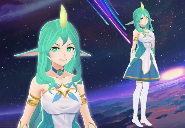 【Vroid】スターガーディアン  ソラカ  ドレス - Star Guardian Soraka Dress 