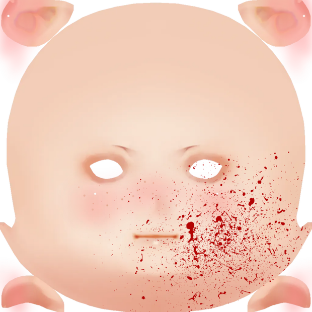 BloodyFace texture PNG