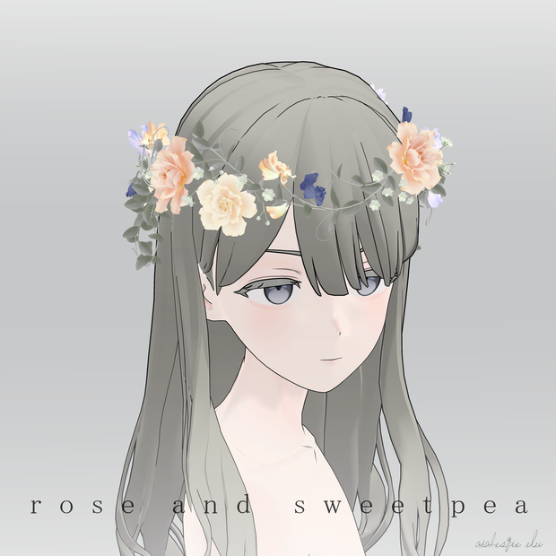 rose & sweetpea - 3D