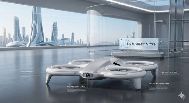 流線型スマートドローン - Aerodynamic Drone