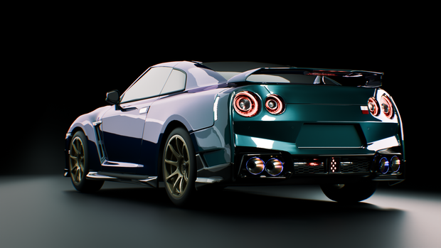 GT-R R35 MY24【外装のみ】.Blend ,fbx