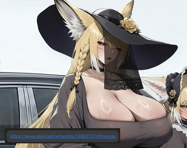 Arknights Vulpisfoglia character card commission