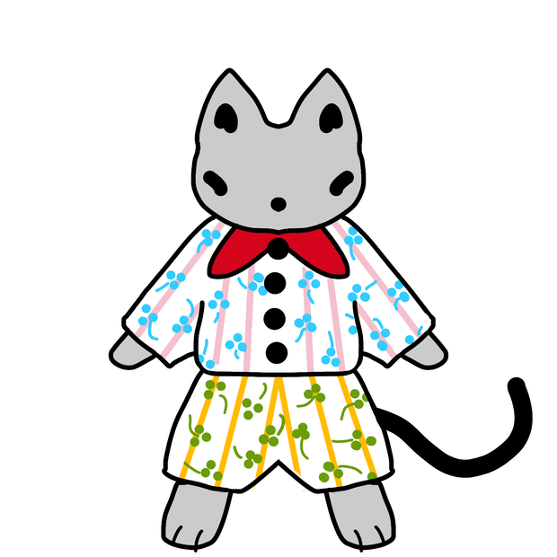 おしゃれ好きな猫