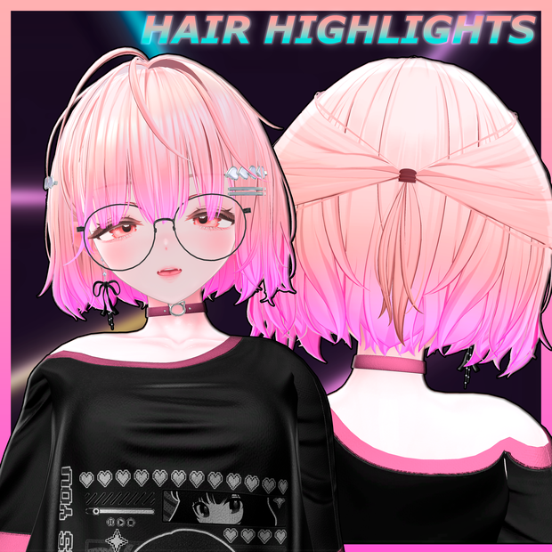 Ivy_Hair Hair Highlights Texture 【VRC Hair Texture - Nanaha】