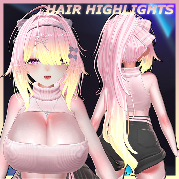 ♥ Twila_Hair ♥ Highlights Texture 【VRC Hair Texture - Nanaha】