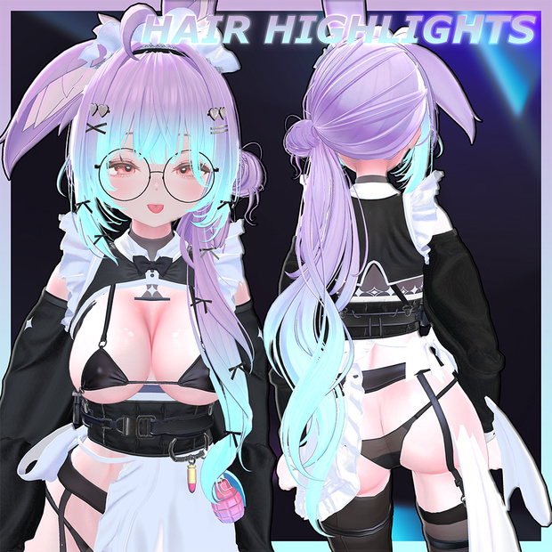 ♥ Kismet_Hair ♥ Highlights Texture 【VRC Hair Texture - Nanaha】