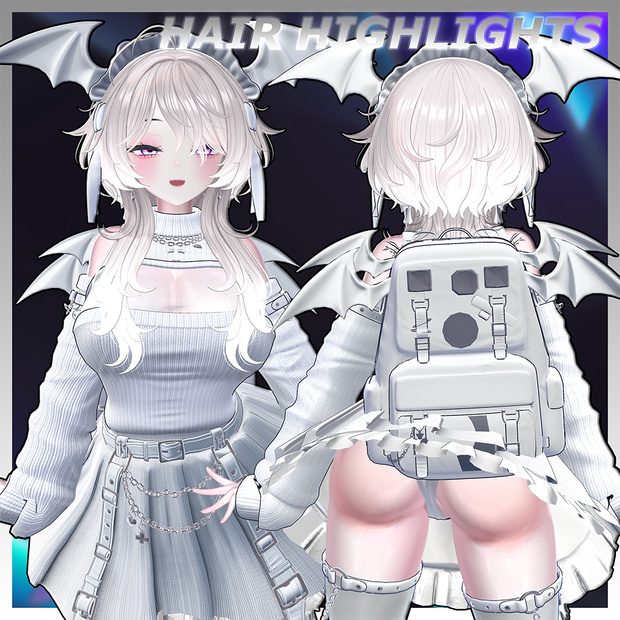 ♡⑅ Carol Hair ⑅♡ Highlights Texture 【VRC Hair Texture - WishList】