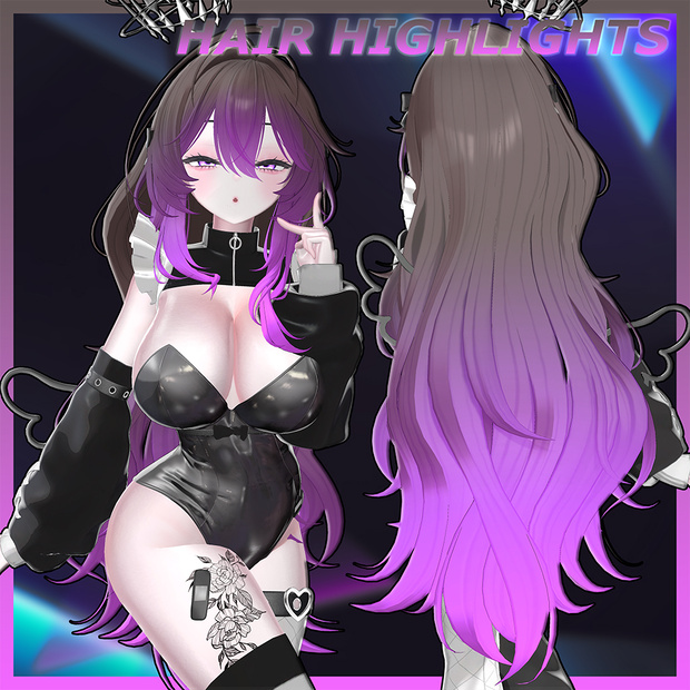 Serelune_Hair Highlights Texture 【VRC Hair Texture - Kyee_N】
