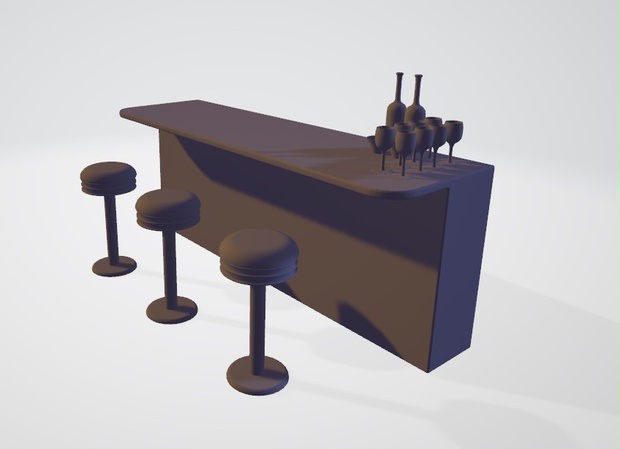 3Dバーカウンター