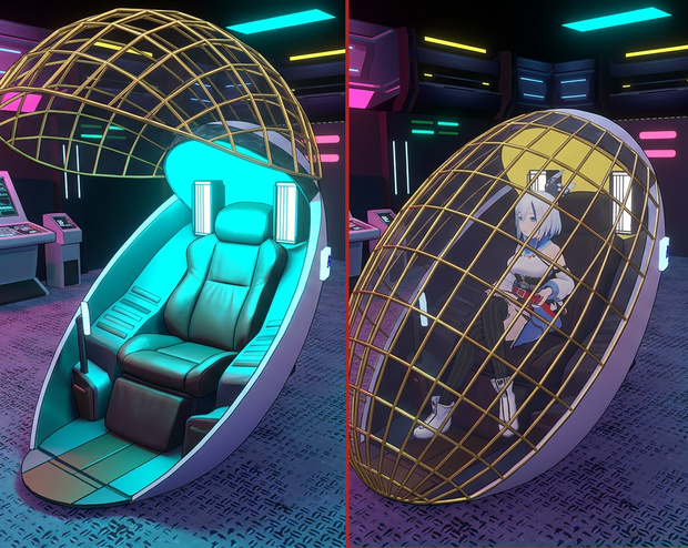 【無料】VRChat ワールド ギミック Use,Sitでアニメーション実行