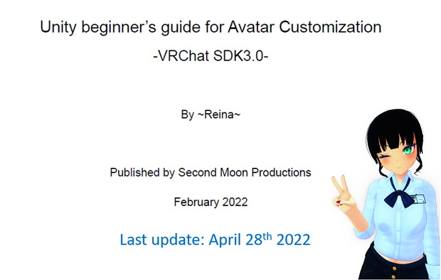 *FREE* [ENG] Avatar Customization Guide for VRChat SDK 3.0
