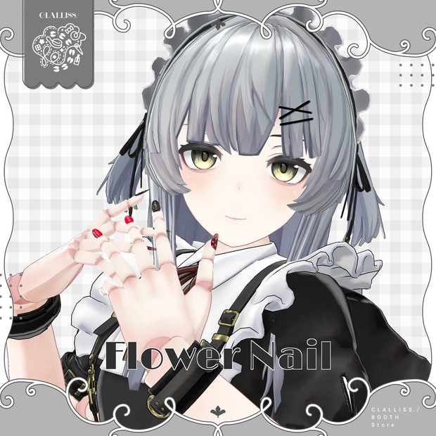 【MDollNail対応】Flower Nail【3アバター対応】