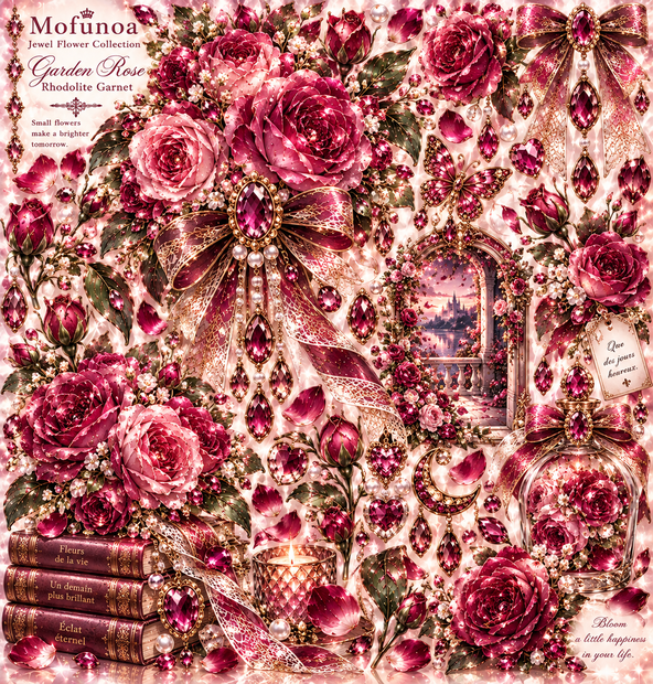 Mofunoa PAPER COLLECTION｜ROSE - Jewel Flower Collection - 5枚セット