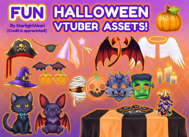 Vtuber Halloween Asset BIG Collection - VtuberハロウィンアセットBIGコレクション