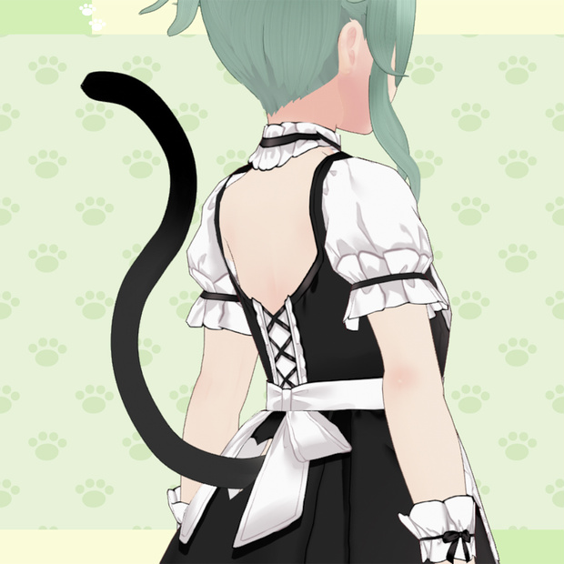 【Vroid】肌色付きのねこのしっぽ Cat Tail 