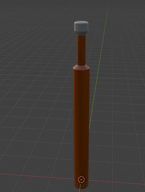 Bate de madera (FBX) Blender