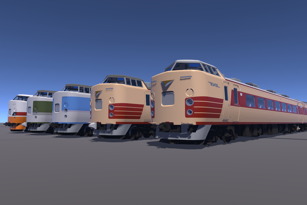 【3Dモデル】183-1000・189系特急形電車【VRChat想定】