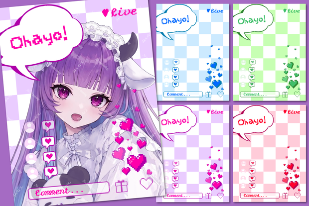 【使用条件アリ】おはVフリー素材『Ohayo!』きれいなうし(本物)