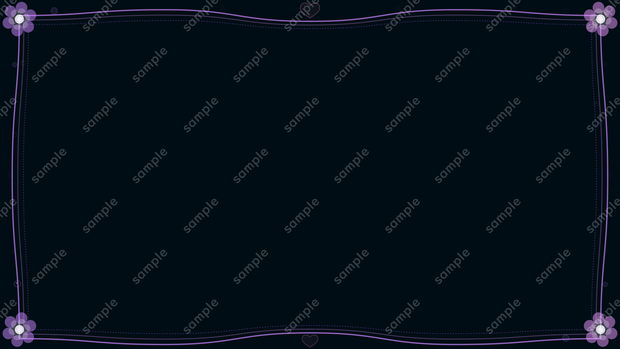 Floral Wave Frame