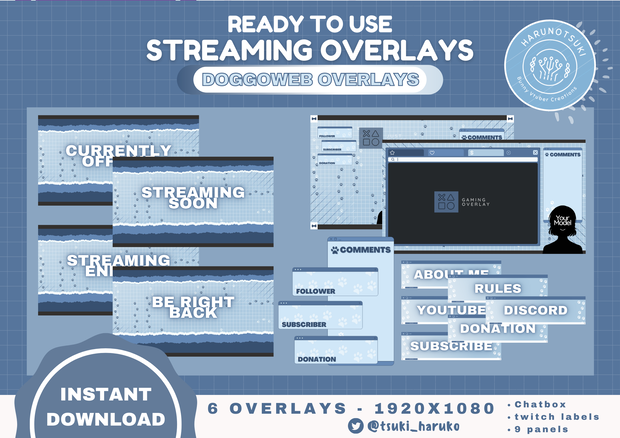 【DoggoWeb】|| Overlay Twitch Bundle