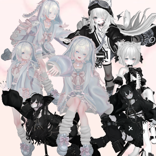【無料!!!!!】ごちゃごちゃポーズ!!!!!! (7set)