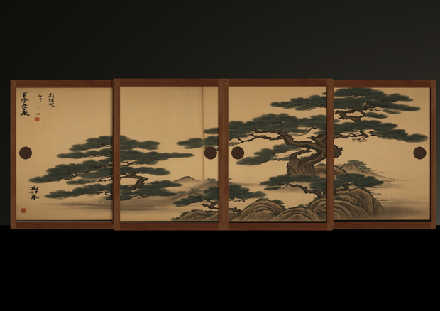 屏風（松）