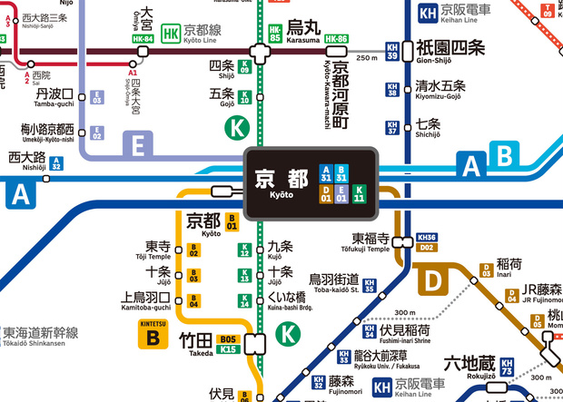 京都府鉄道路線図（デジタル版）