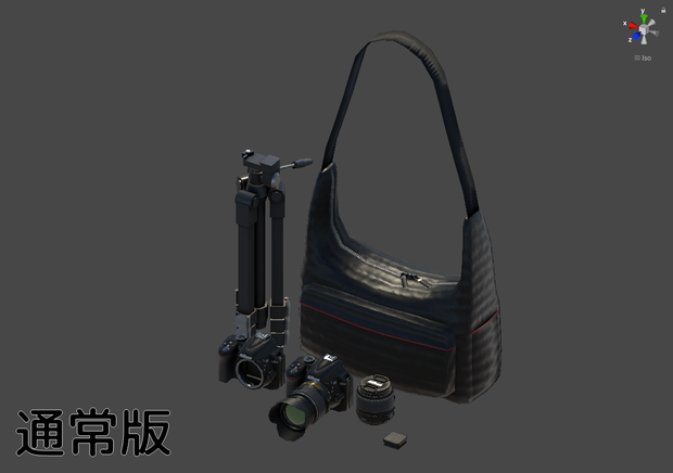 3Dモデル「カメラ・レンズ・アクセサリセット」【VRC想定】